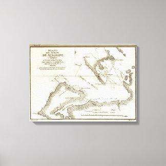 Lienzo Mapa del libro de Alaska