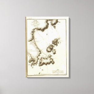 Lienzo Mapa del libro de la Columbia Británica