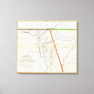 Lienzo Mapa del lugar de la guerra entre los indios creek