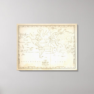 Lienzo Mapa del mundo
