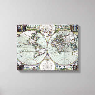 Lienzo Mapa del mundo