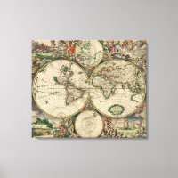 Mapa del mundo 1689 - por Gerard Van Schagen