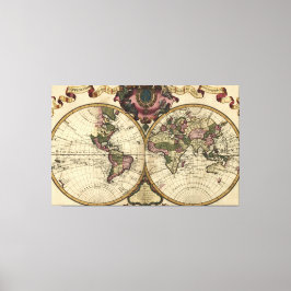 Lienzo Mapa del mundo antiguo de Guillaume de L'Isle, 172