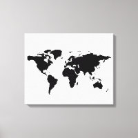 mapa del mundo blanco negro