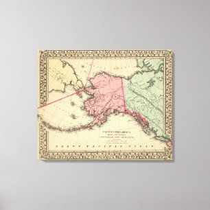 Lienzo Mapa del nanovatio América de Mitchell