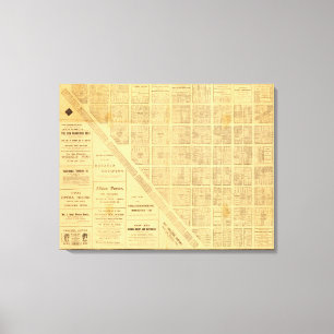 Lienzo Mapa del negocio de San Francisco