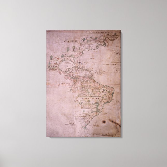 Lienzo Mapa del Nuevo Mundo, c.1532 (Anverso)