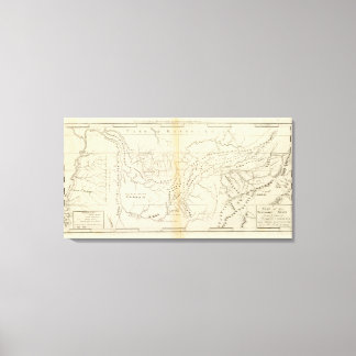 Lienzo Mapa del Tennessee