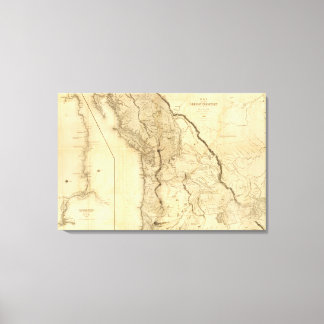 Lienzo Mapa del Territorio de Oregón 2