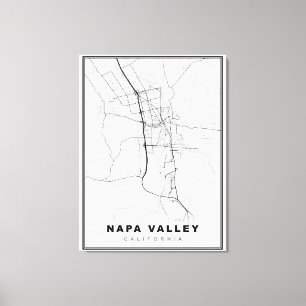Lienzo Mapa del Valle de Napa