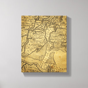 Lienzo Mapa del vintage de Nueva York