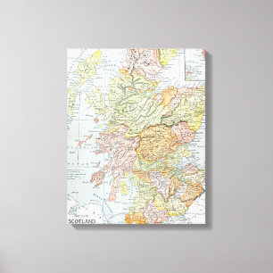 LIENZO MAPA: ESCOCIA