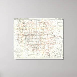 Lienzo Mapa esquelético