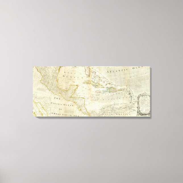 Lienzo Mapa exacto de la sección Sur de Norteamérica (Anverso)