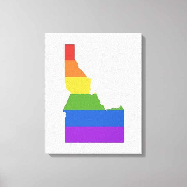 Lienzo Mapa gay de EEUU | Estado de Idaho (Anverso)