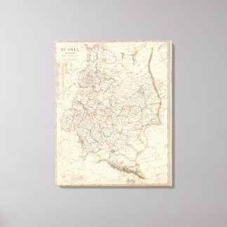 Lienzo Mapa general de Rusia en Europa
