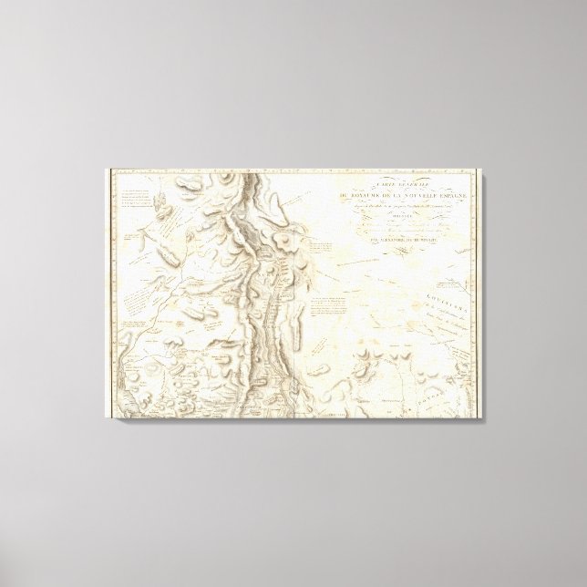 Lienzo Mapa general del Reino de Nueva España (Anverso)