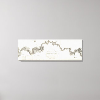 Lienzo Mapa General Del Río Ohio