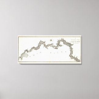 Lienzo Mapa general del río Ohio, traza la tercera