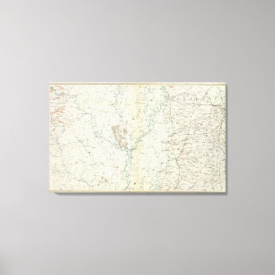 Lienzo Mapa general XIX