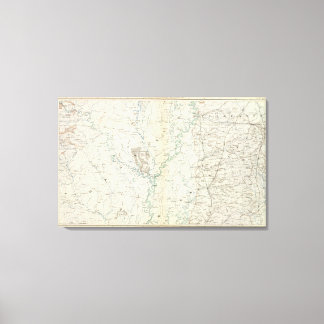 Lienzo Mapa general XIX