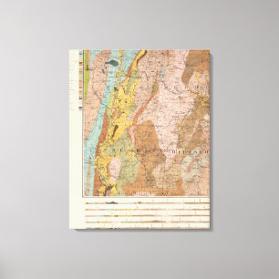 Lienzo Mapa geológico de New Hampshire 2