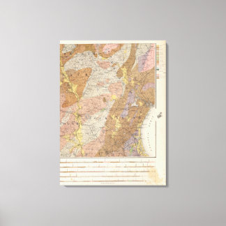 Lienzo Mapa geológico de New Hampshire 4
