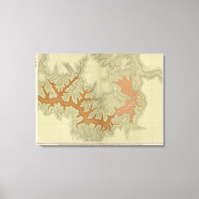 Lienzo Mapa Geológico Del Sur 3 (Anverso)