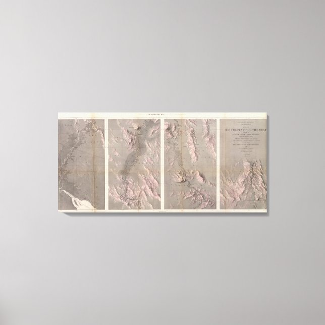 Lienzo Mapa geológico Río Colorado del Oeste (Anverso)