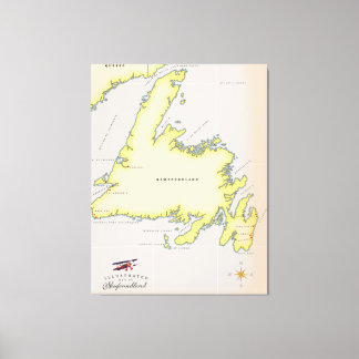 Lienzo Mapa ilustrado de Terranova.