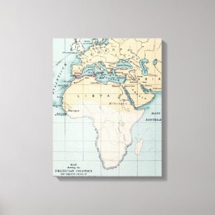 LIENZO MAPA: IMPERIO FOENICIO