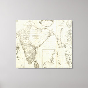 Lienzo Mapa indio