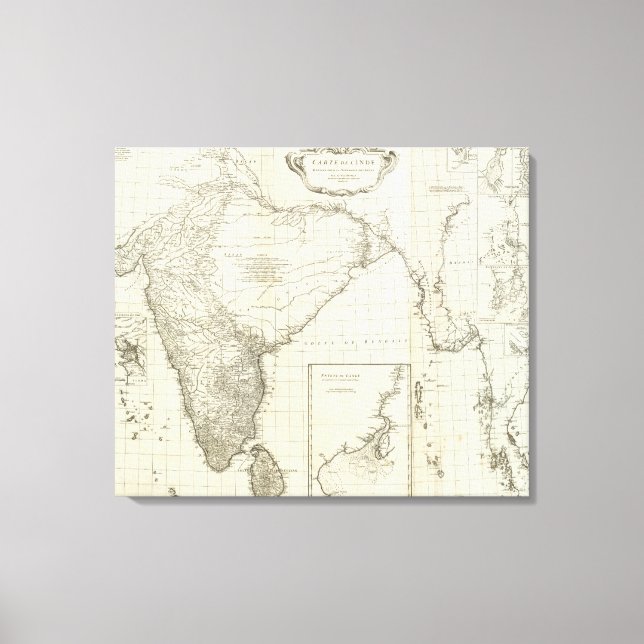 Lienzo Mapa indio (Anverso)