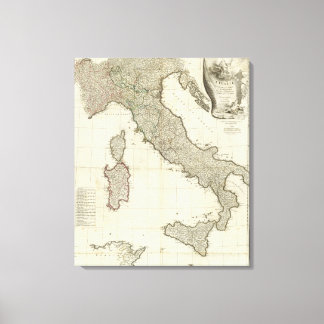 Lienzo Mapa italiano