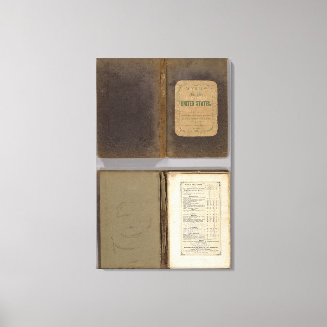 Lienzo Mapa militar de Estados Unidos (Anverso)