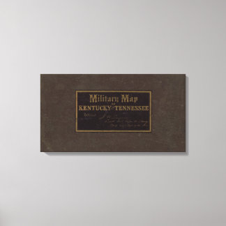 Lienzo Mapa militar de Kentucky, Tennessee