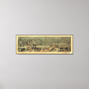 Lienzo Mapa mormón Nauvoo de los pioneros a Great Salt