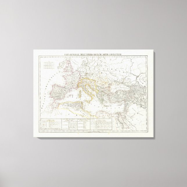 Lienzo Mapa Mundial del Hemisferio Oriental (Anverso)