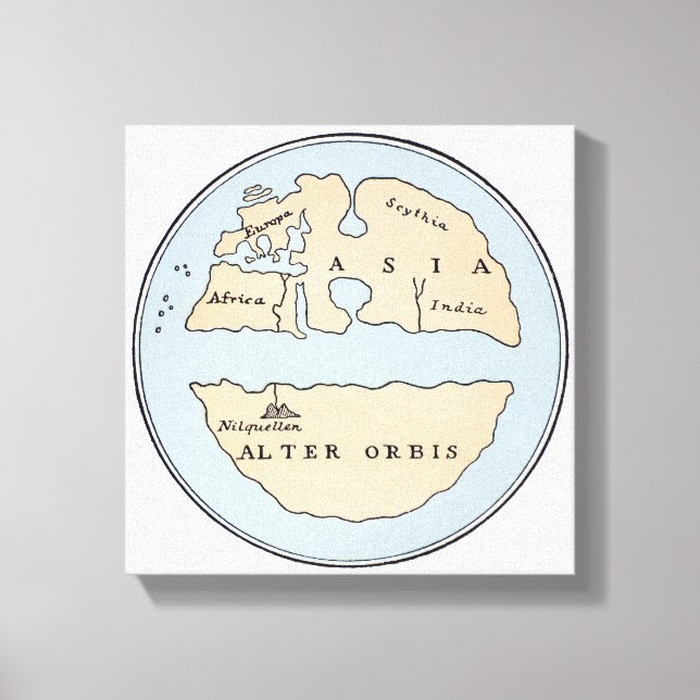 LIENZO MAPA MUNDIAL, SIGLO I (Anverso)