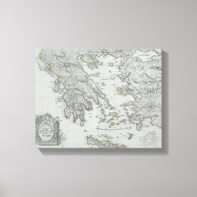 Lienzo Mapa náutico (Anverso)