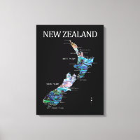 MAPA PAUA DE NUEVA ZELANDIA
