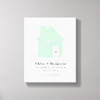 Mapa personalizado de casa nuestro primer regalo d
