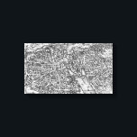 Lienzo Mapa pintoresco de París (siglo XVII)<br><div class="desc">Este es un mapa pictórico vintage de París producido en el siglo XVII.</div>