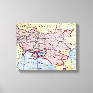 Lienzo MAPA: UCRANIA, c1906