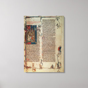 Lienzo Mapa Walter que toma una historia de las aventuras