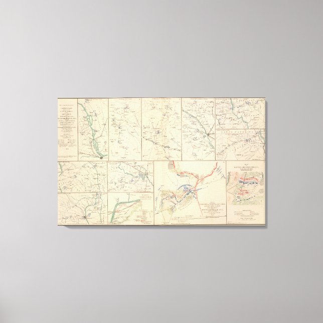 Lienzo Mapas de campaña de Savannah Goldsborough (Anverso)