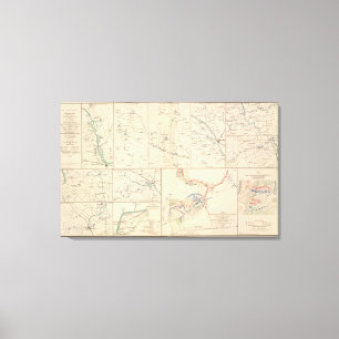 Lienzo Mapas de campaña de Savannah Goldsborough
