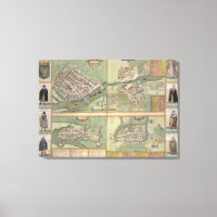 Mapas de Galway, Dublín, Limerick y Cork, de '