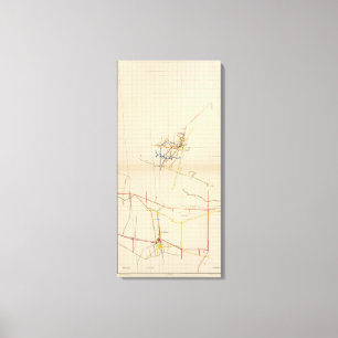Lienzo Mapas de mina de Comstock número II