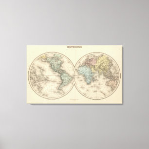 Lienzo Mapas del mundo